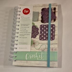 Boye Crochet Planner with Blue Elastic Band
